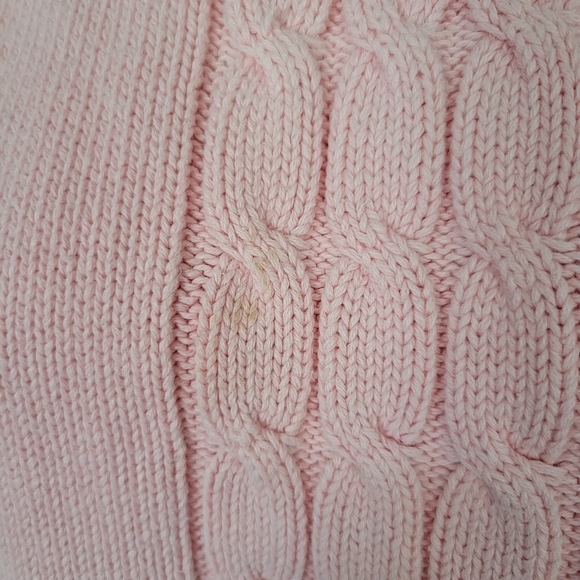Kari Incorporated Vintage Large Light Pink Knit Sweater Collared Spring Summer - Picture 4 of 8